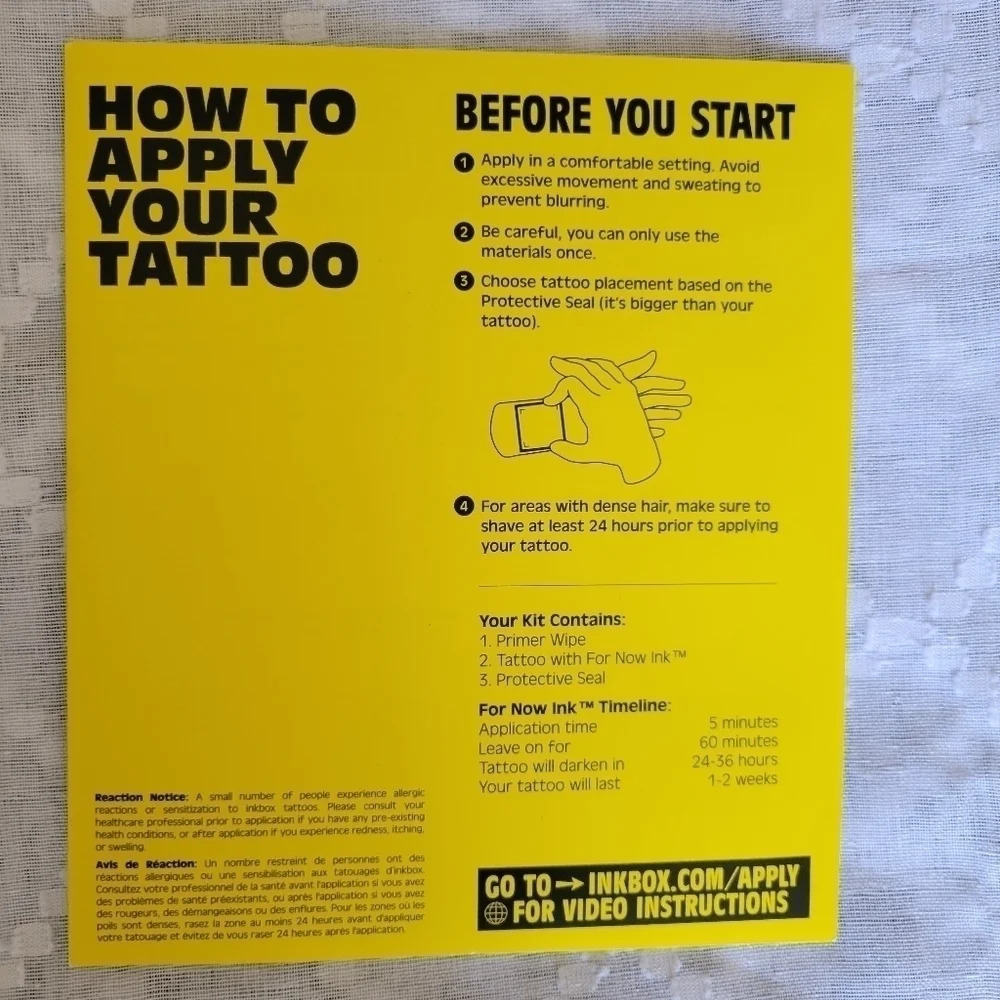 X4  Inkbox For Now Ink Tattoos - Picture 4 of 9
